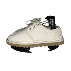 Mens UGG Australia Neumel Low Canvas Shoes‎ Size 6 Tan Brown